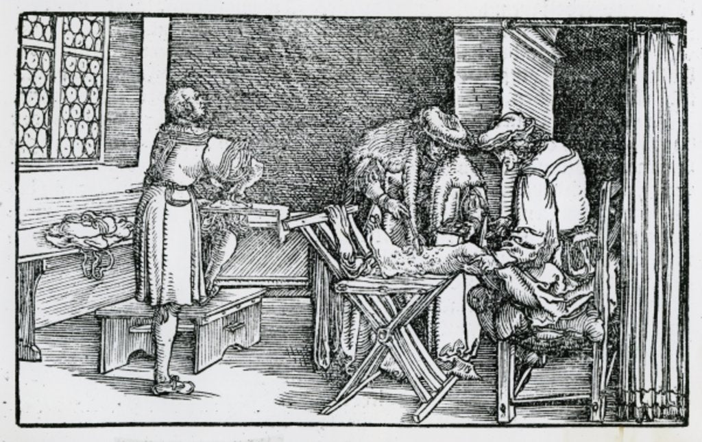 Detail of The Treatment of a Gangrenous Leg by German School