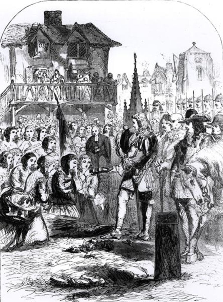 Detail of Reception of Monmouth by the Ladies of Taunton by English School