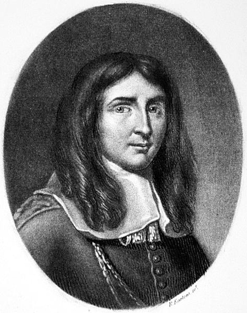 Detail of Portrait of Richard Cromwell engraved by Richard Earlom from 'Illustrious Characters in British History' by English School