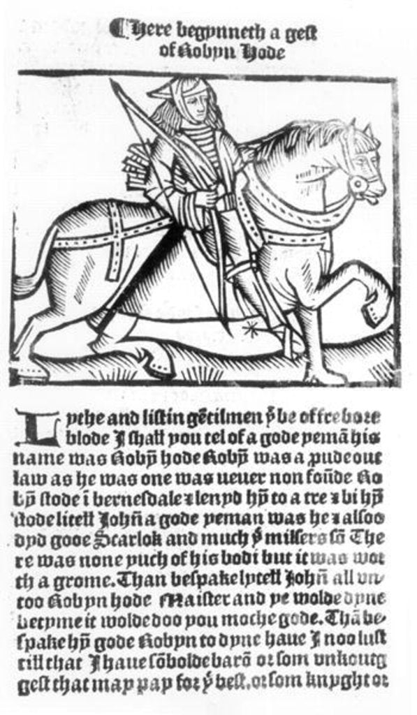 Detail of Robin Hood by English School