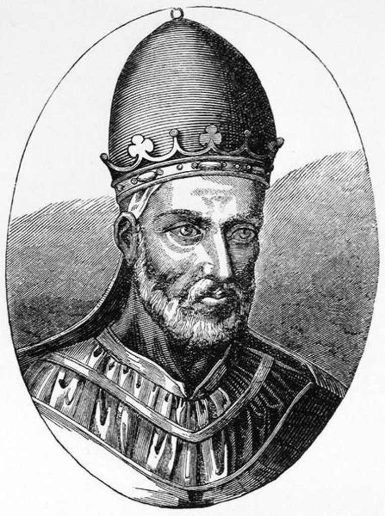 Detail of Portrait of Pope Honorius III by English School