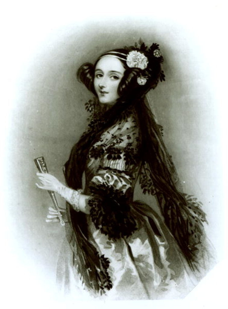 Detail of Augusta Ada Byron Countess of Lovelace by English School