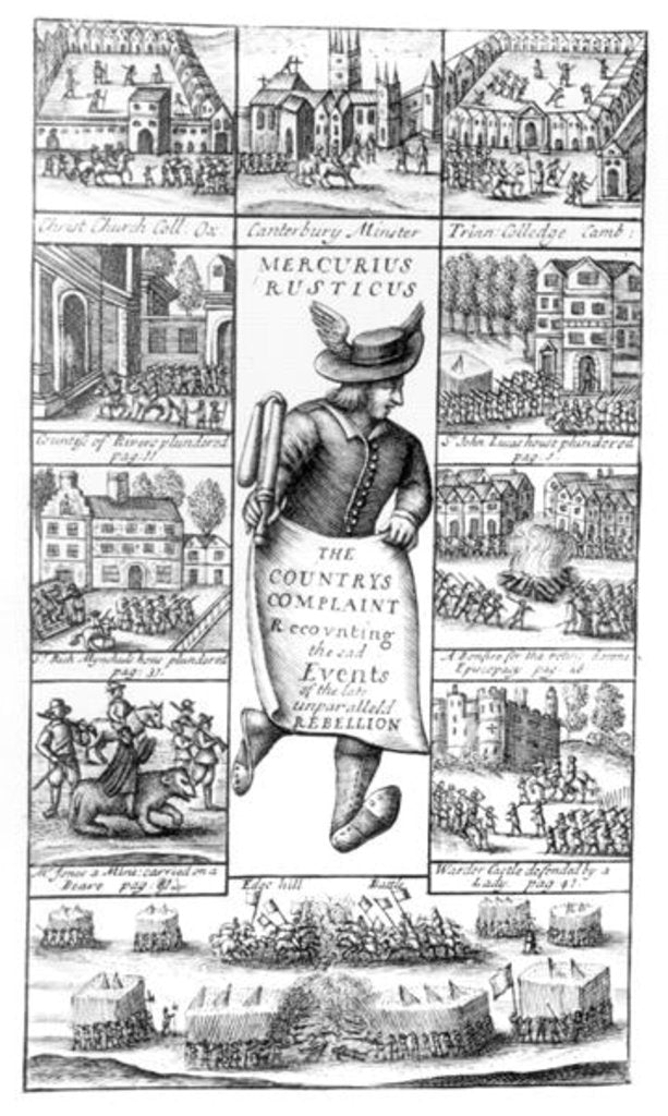 Detail of The Country's Complaint Recounting the Sad Events of the late Unparalleled Rebellion by English School