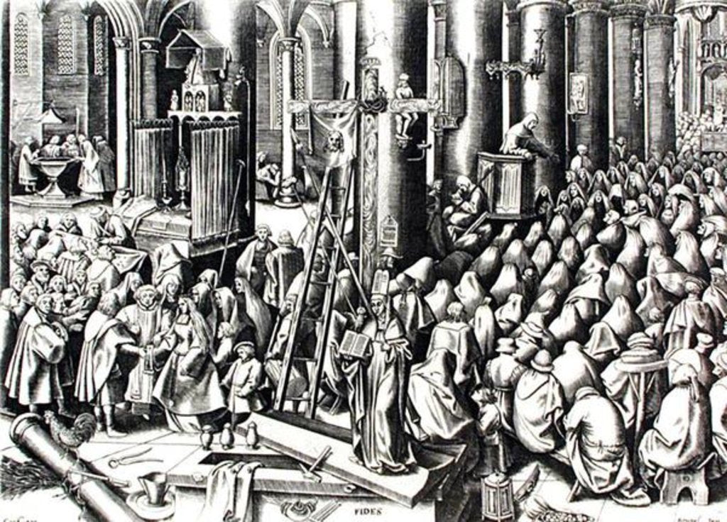 Detail of Faith by Pieter the Elder (after) Bruegel