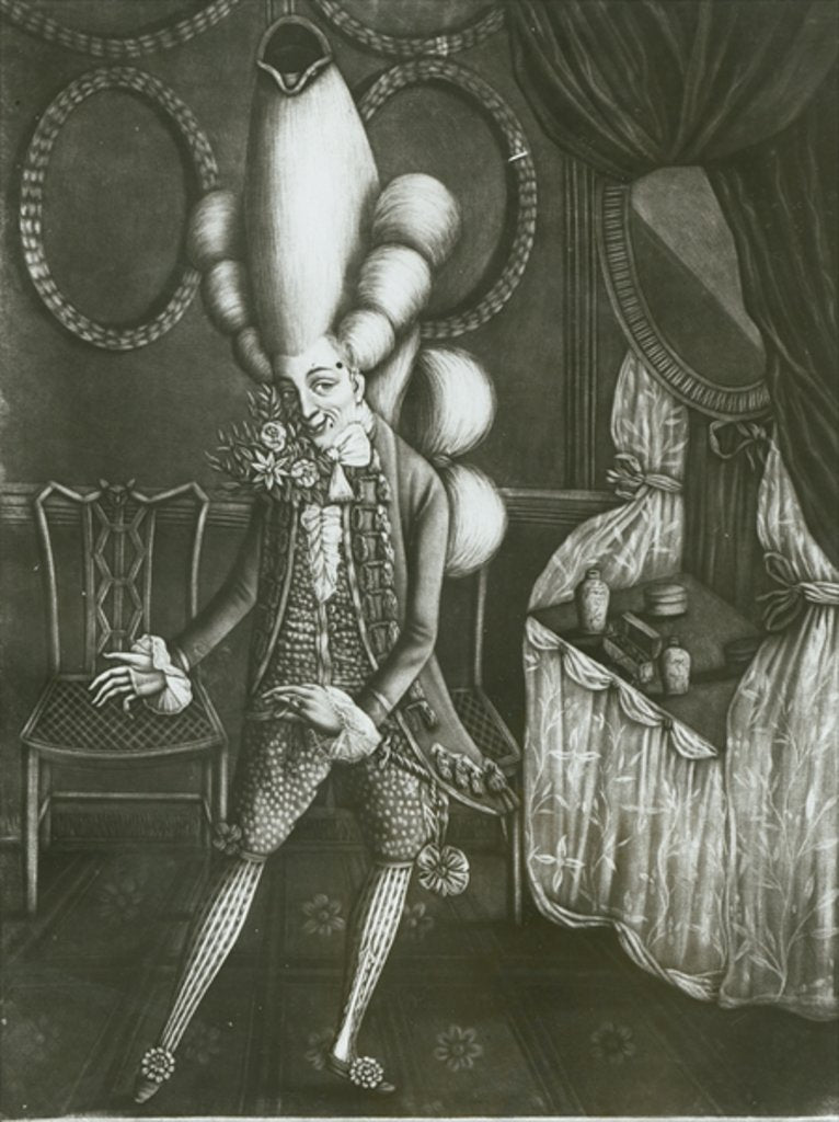 Detail of Pantheon Macaroni, 1773 by English School