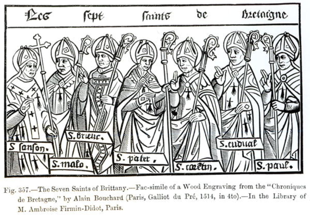 Detail of The Seven Saints of Brittany by French School