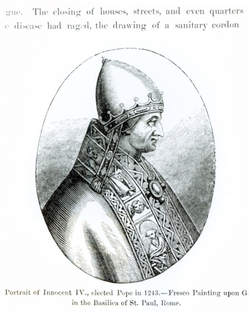 Detail of Portrait of Pope Innocent IV by School Italian