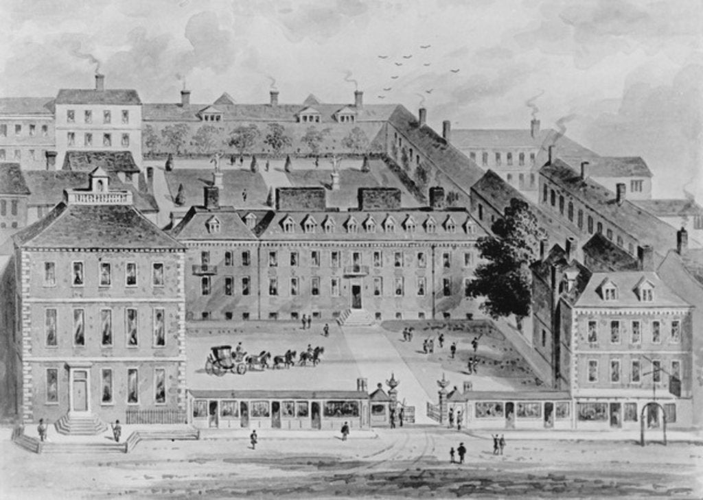 Detail of South Front of Leicester House, c.1720 by English School