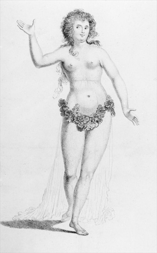 Detail of Miss Chudleigh in the Character of Iphigenia at the Venetian Ambassador's Masquerade by English School