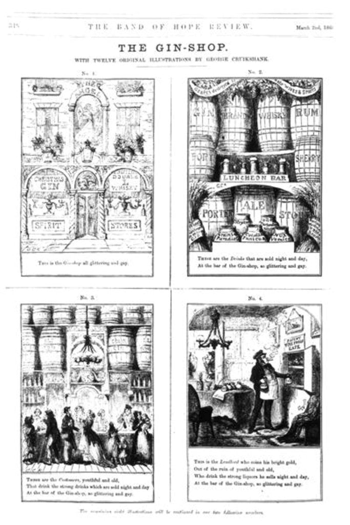 Detail of The Gin Shop by George Cruikshank