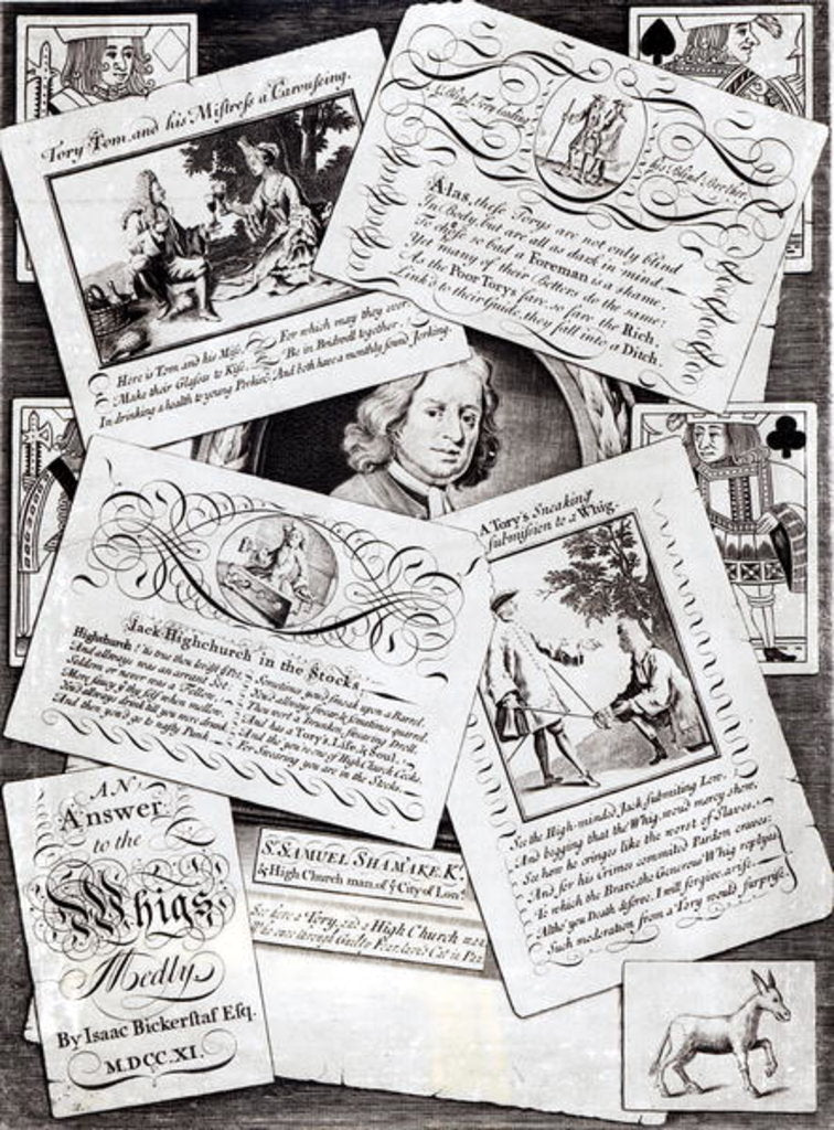 Detail of An Answer to the Whigs Medly by English School