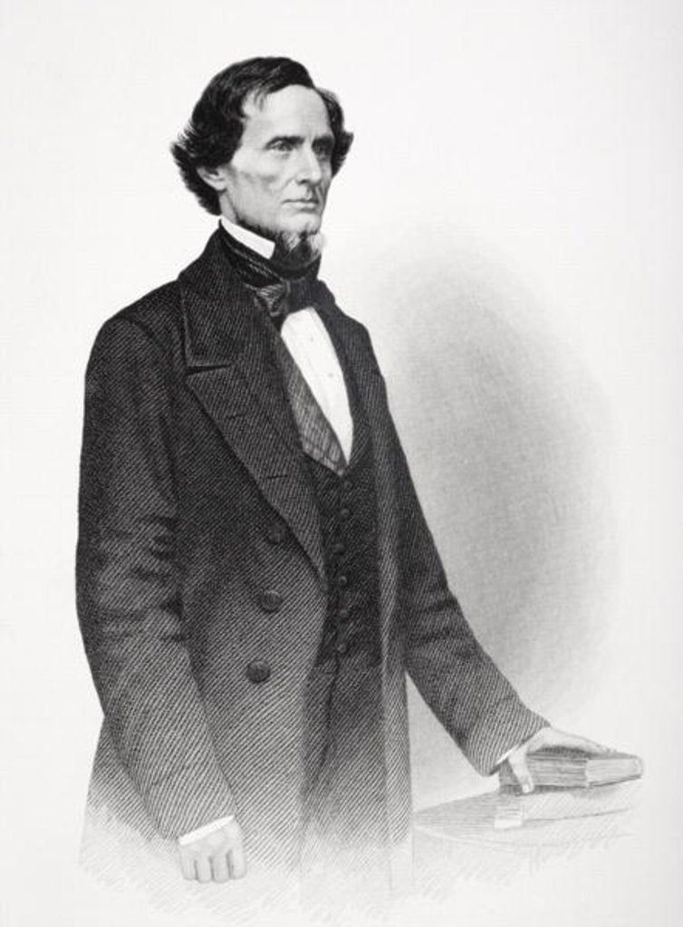 Detail of Portrait of Jefferson Davis by Mathew Brady