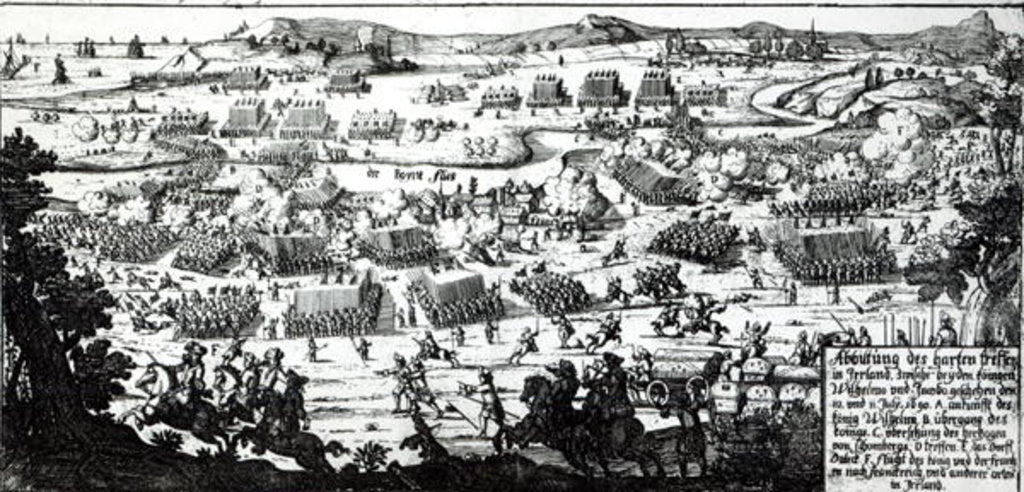 Detail of The Battle of the Boyne, c.1690 by German School
