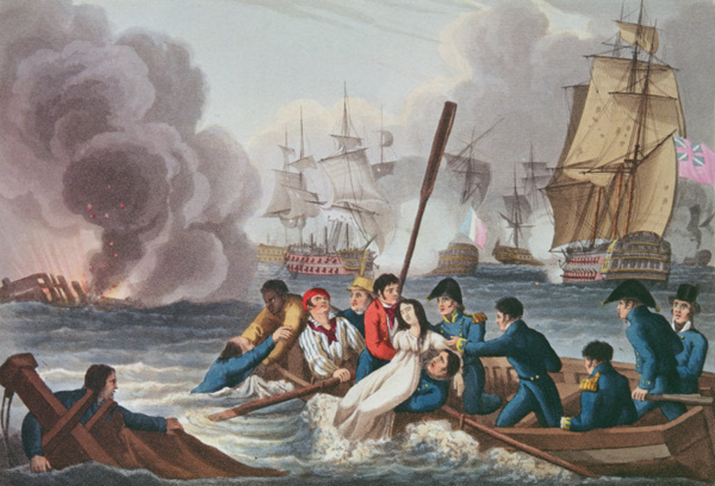 Detail of Anecdote at the Battle of Trafalgar by William Heath