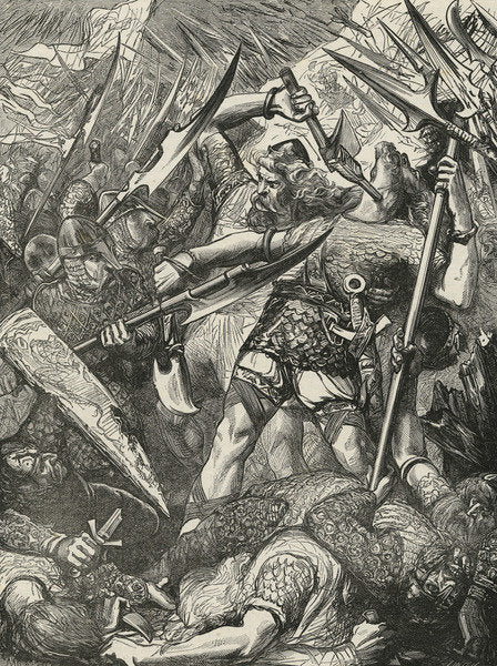 Detail of Death of Harold II at the Battle of Hastings, 19th century by James Cooper