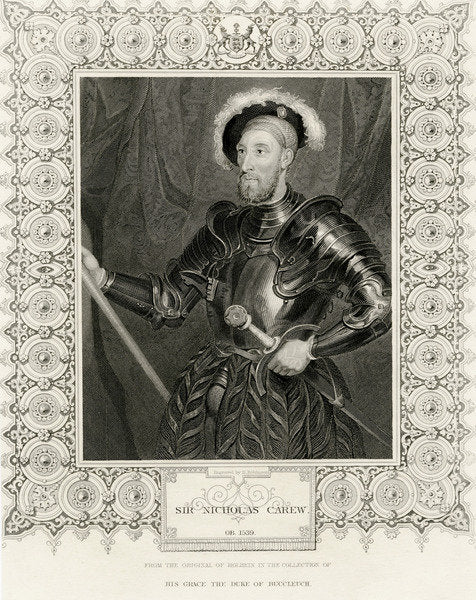 Detail of Sir Nicholas Carew by Hans Holbein the Younger (after)