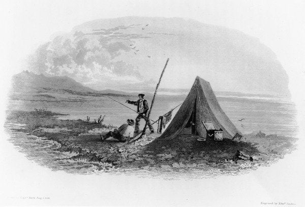 Detail of Mount Copleston in the Rocky Mountains, 1826 by George (after) Back