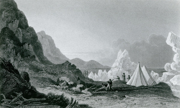 Detail of Franklin's expedition first detained by the ice, 1826 by George (after) Back