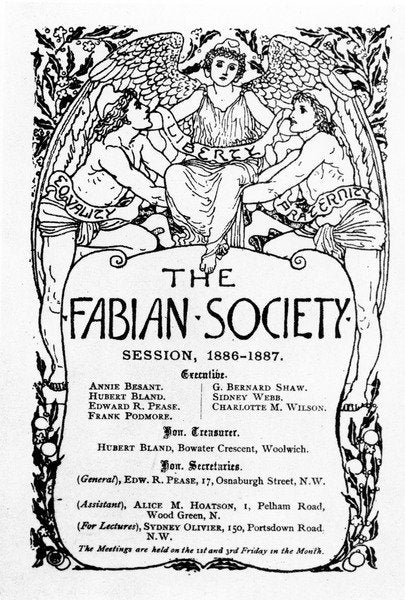 Detail of The Fabian Society Report, 1886-7 by Walter Crane