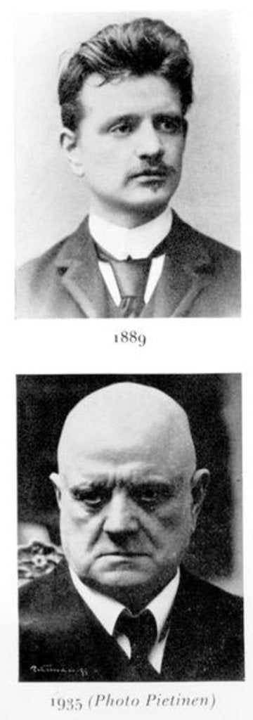 Detail of Jean Sibelius 1889 by Finnish Photographer