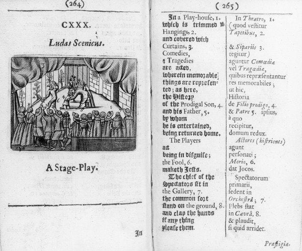 Detail of Boys' races from 'Orbis Sensualium Pictus', 1658 by John Amos Comenius