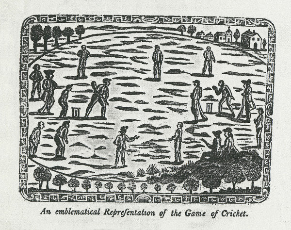 Detail of Game of cricket, 1774 by English School