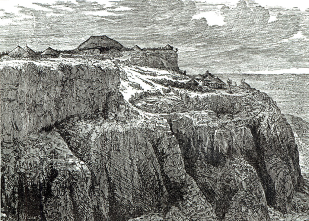 Detail of King Theodore's House, Magdala from 'Cassell's Illustrated History of England', 1868 by English School