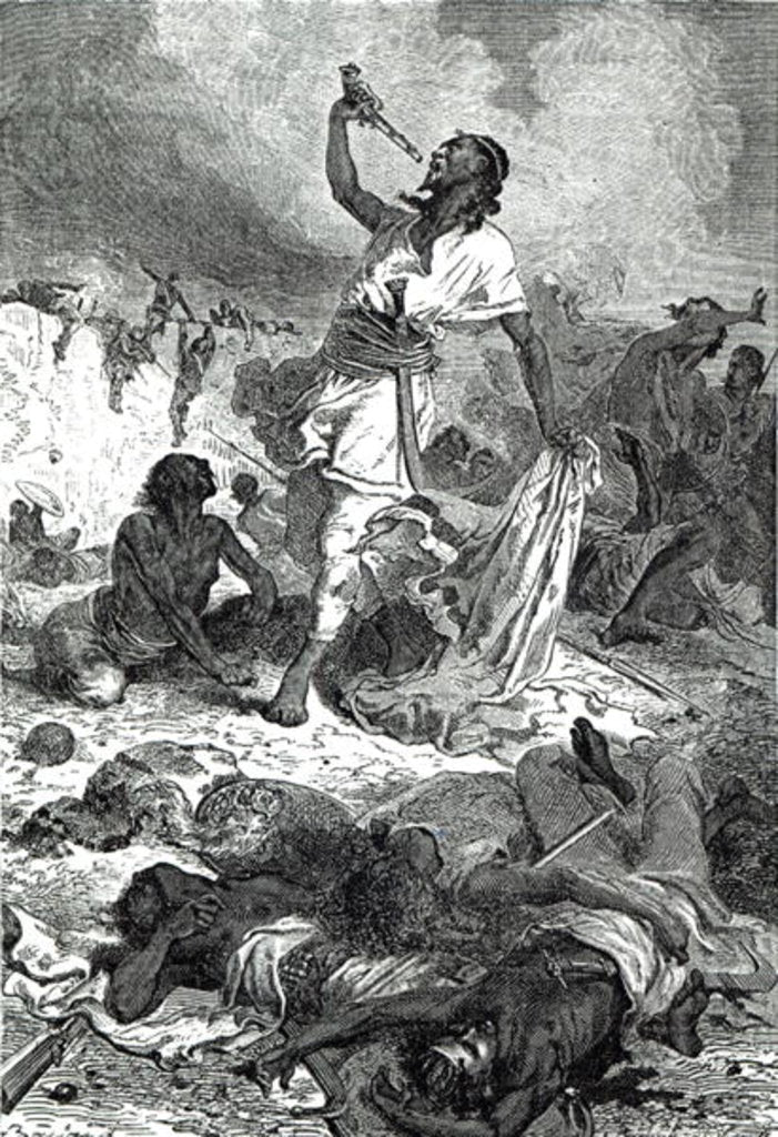 Detail of Death of The Emperor Theodore,from 'Cassell's Illustrated History of England' by English School