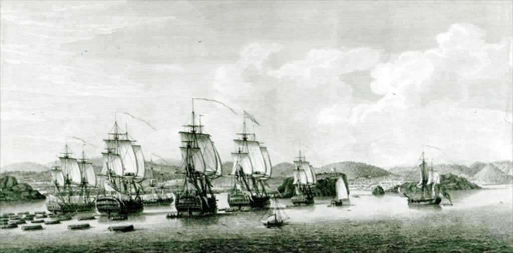 Detail of A View of the Island of St.Lucie by (after) French School