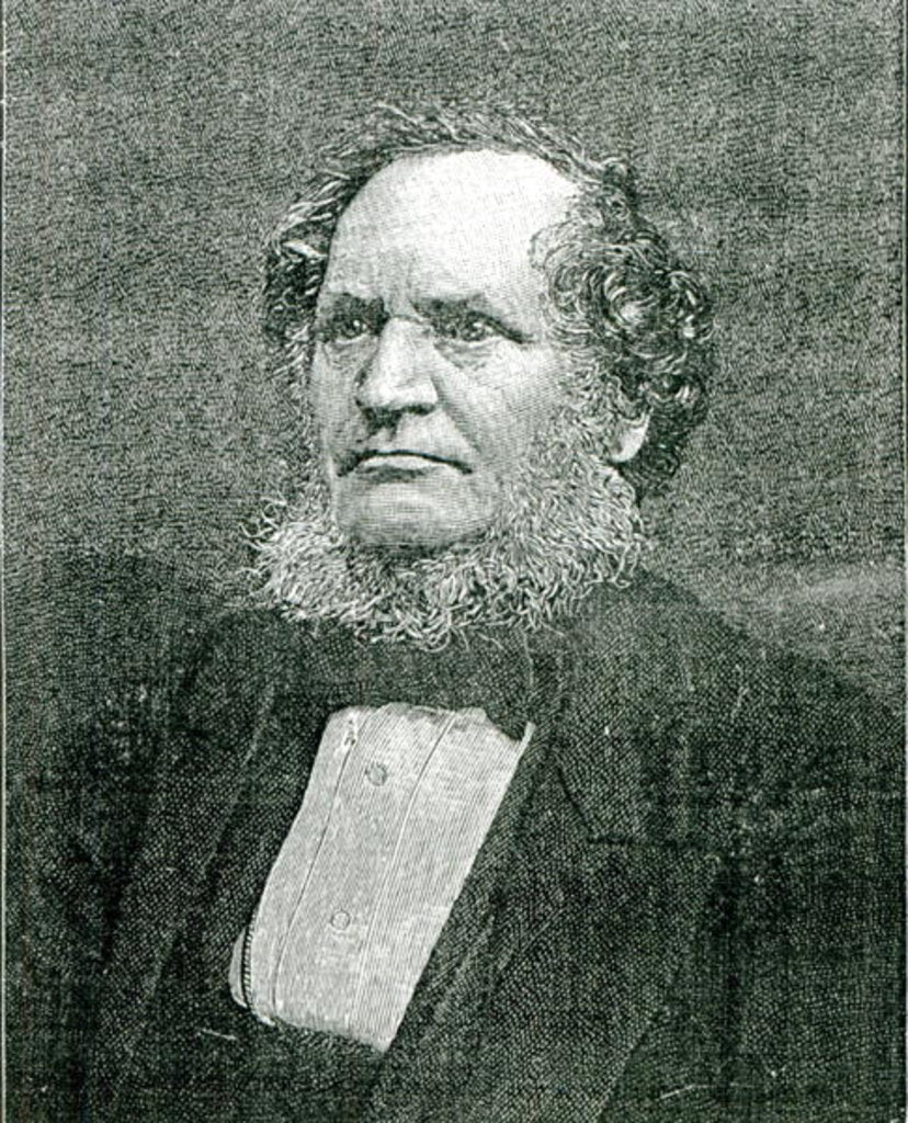 Detail of Edward Henry Smith Stanley, Lord Stanley, engraved after a photograph by Samuel A. Walker. c.1865 by Samuel A. (after) Walker