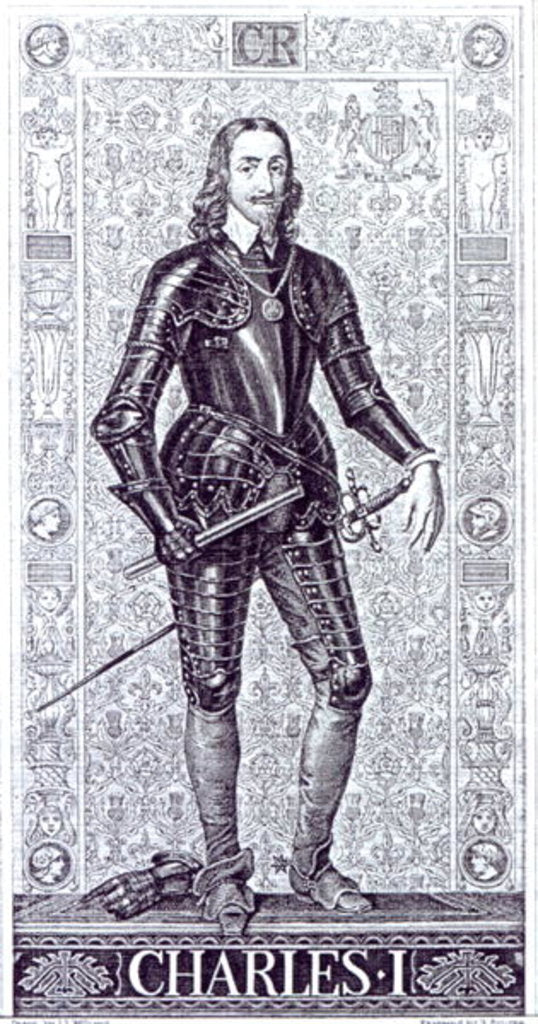 Detail of King Charles I, drawn by J.L.Williams and engraved by A.Bourne by Anthony van Dyck