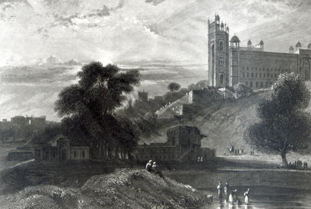 Detail of Fatehpur Sikri near Agra by William (after) Daniell