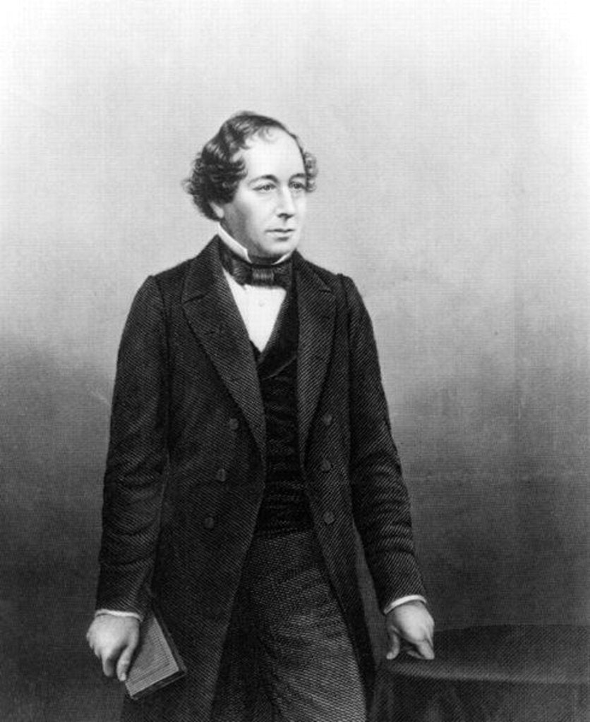 Detail of Benjamin Disraeli,engraved by D.J.Pound from a photograph by John Jabez Edwin Paisley Mayall