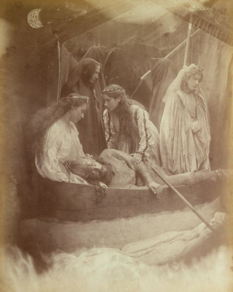 Detail of The Passing of King Arthur by Julia Margaret Cameron