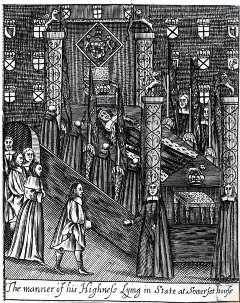 Detail of Oliver Cromwell Lying in State, c.1658 by English School