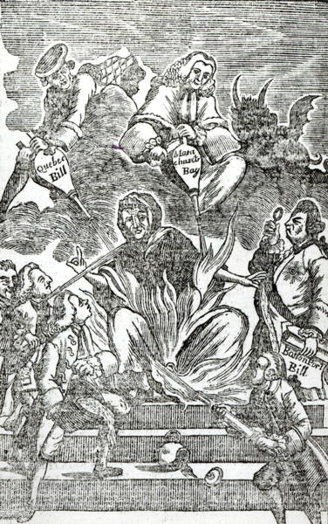 Detail of America in Flames by American School