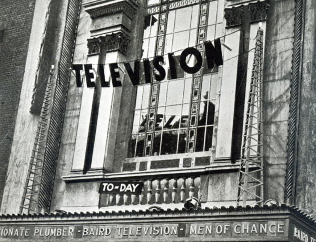 Detail of Advertising that Television was being shown at the Metropole during Derby Week, 1932 by English School