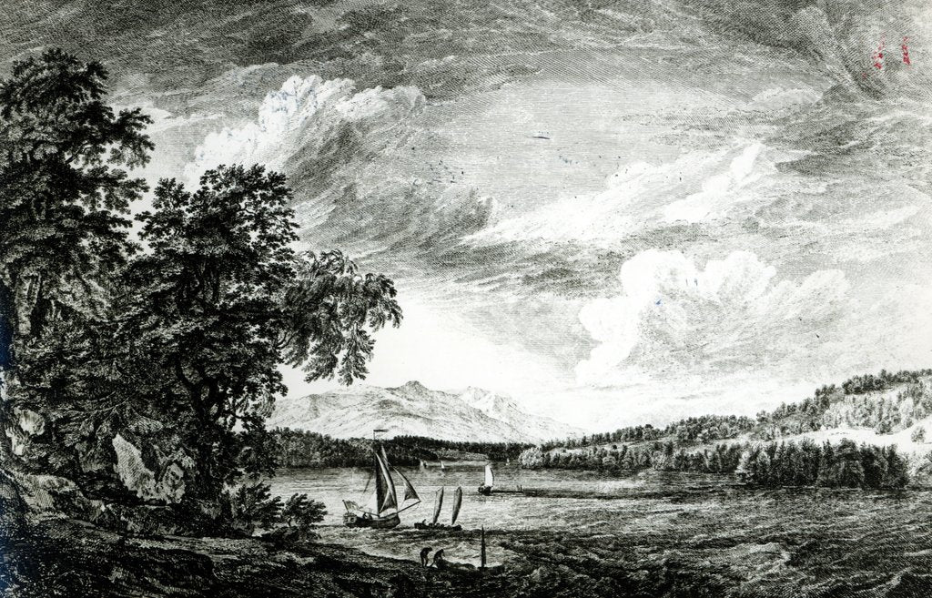 Detail of View of Hudson's River of Pakepsey by Paul Sandby