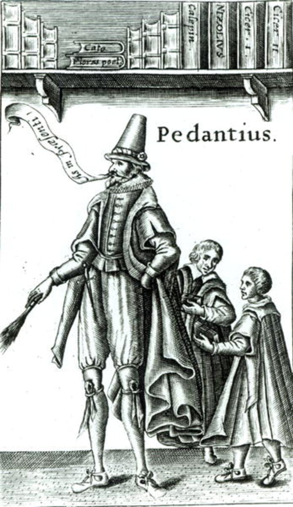 Detail of Frontispiece of 'Pedantius', comedy by Edward Forsett produced in Cambridge in 1581 by English School