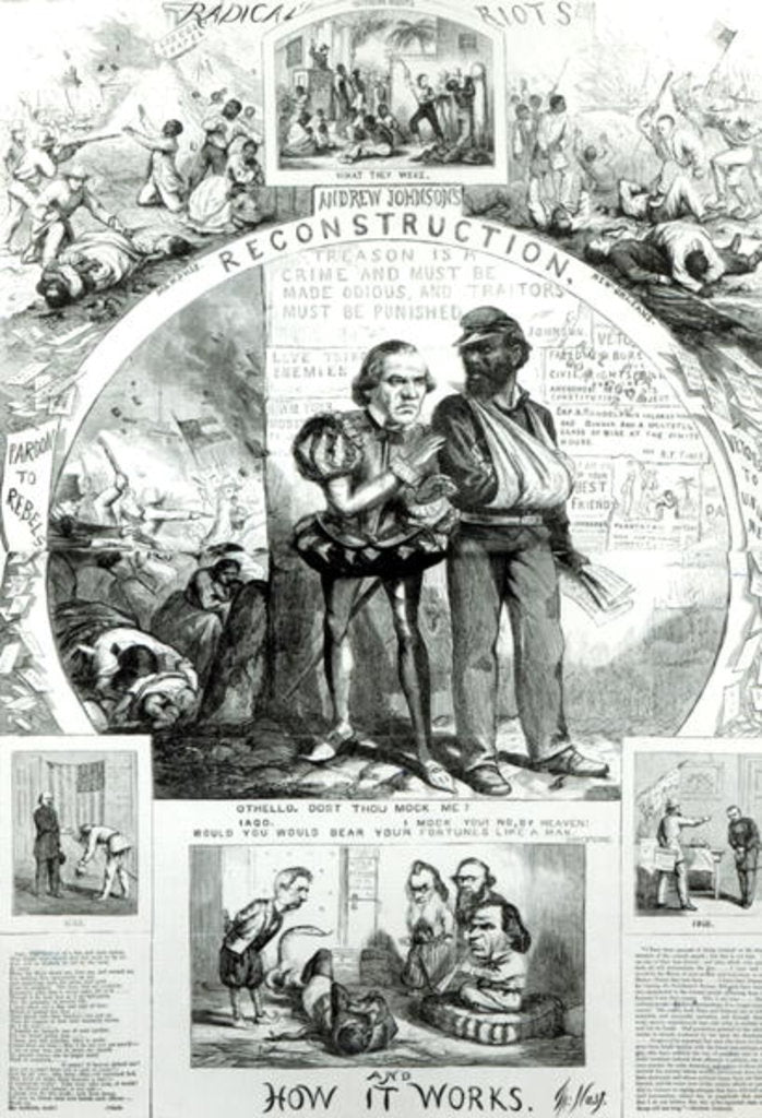 Detail of Reconstruction and How it Works by Thomas Nast