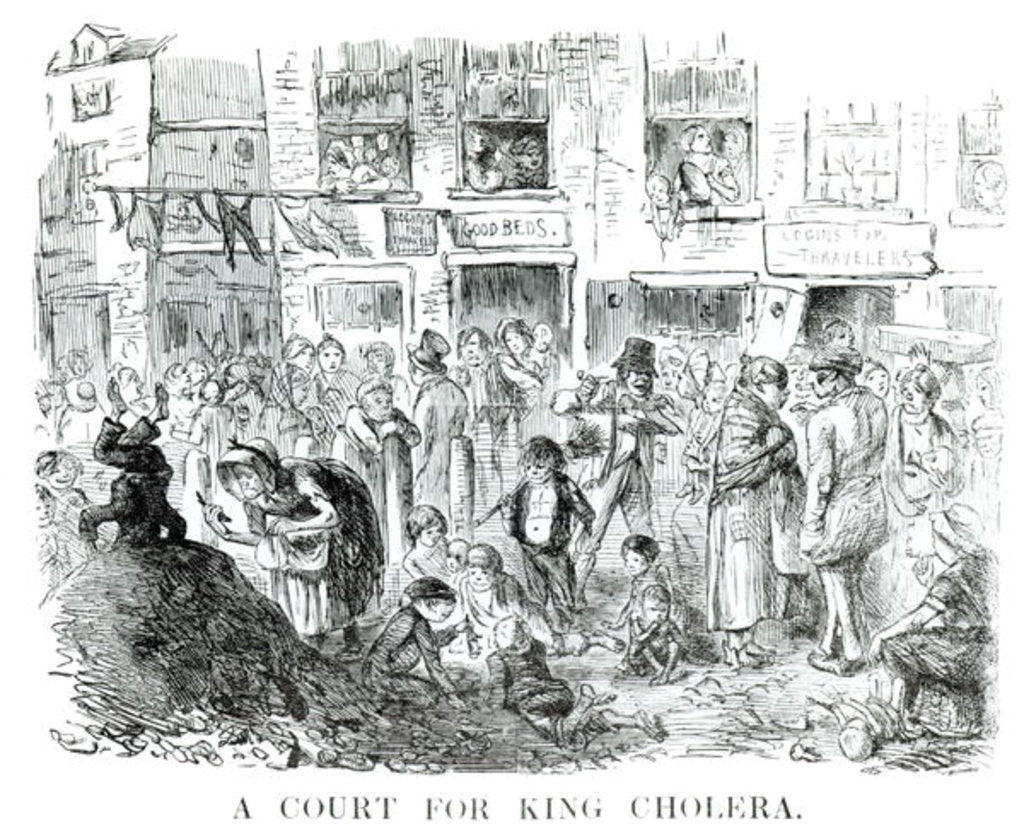 Detail of A Court for King Cholera, 1852 by English School