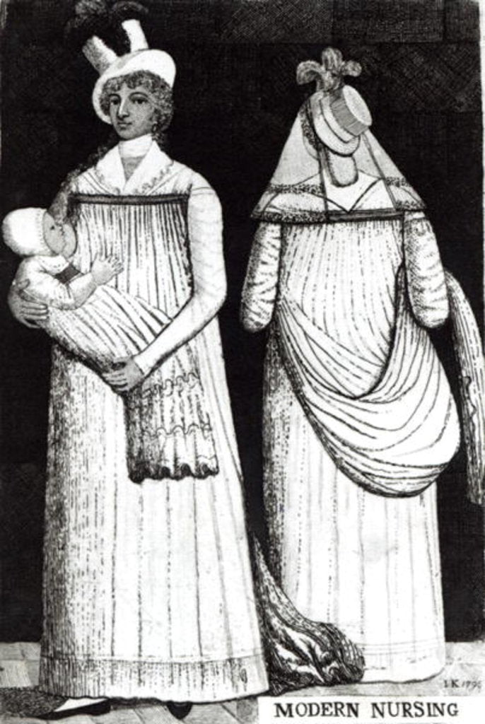 Detail of Modern Nursing, 1795 by English School