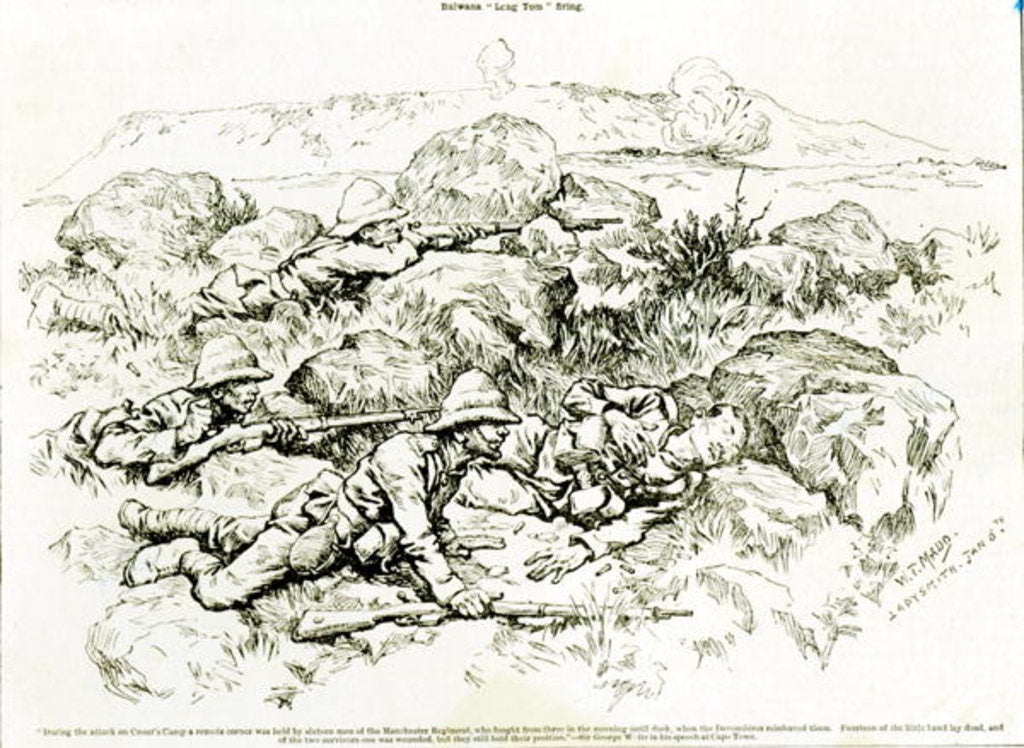 Detail of Bulwana 'Long Tom' Firing by William T. Maud