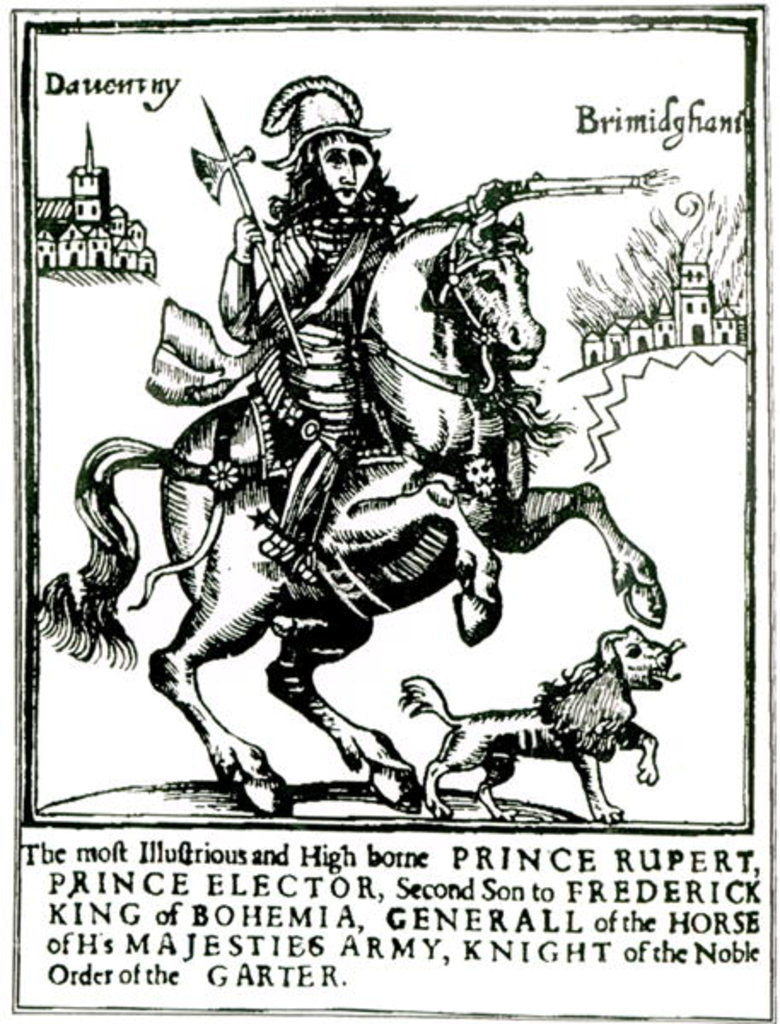 Detail of Prince Rupert on Horseback by English School