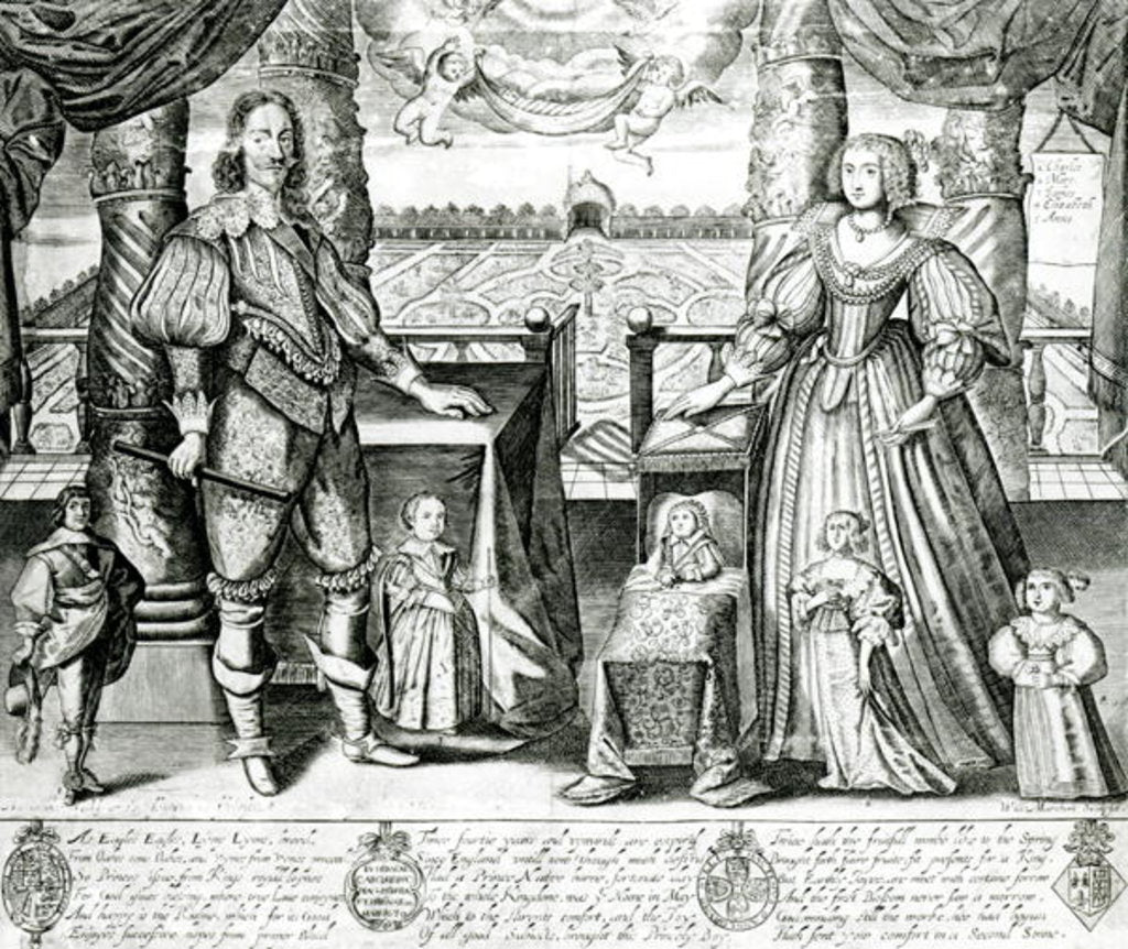 Detail of Family Portrait of Charles I by English School