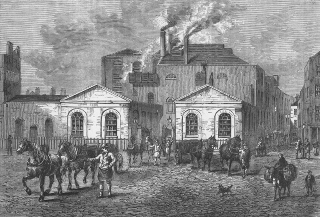 Detail of Meux's Brewery, 1830 by English School