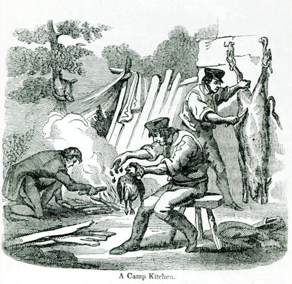 Detail of A camp Kitchen, 1856 by School English