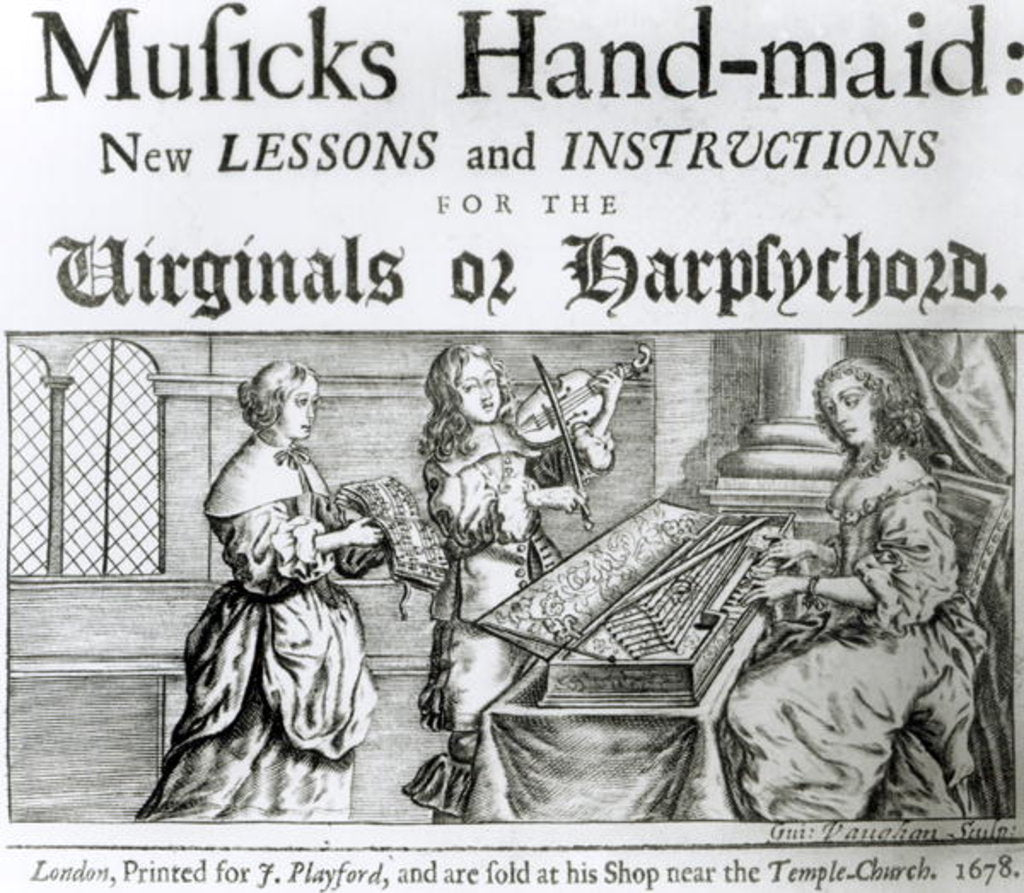 Detail of New lessons and instructions for the harpsichord or virginals by English School