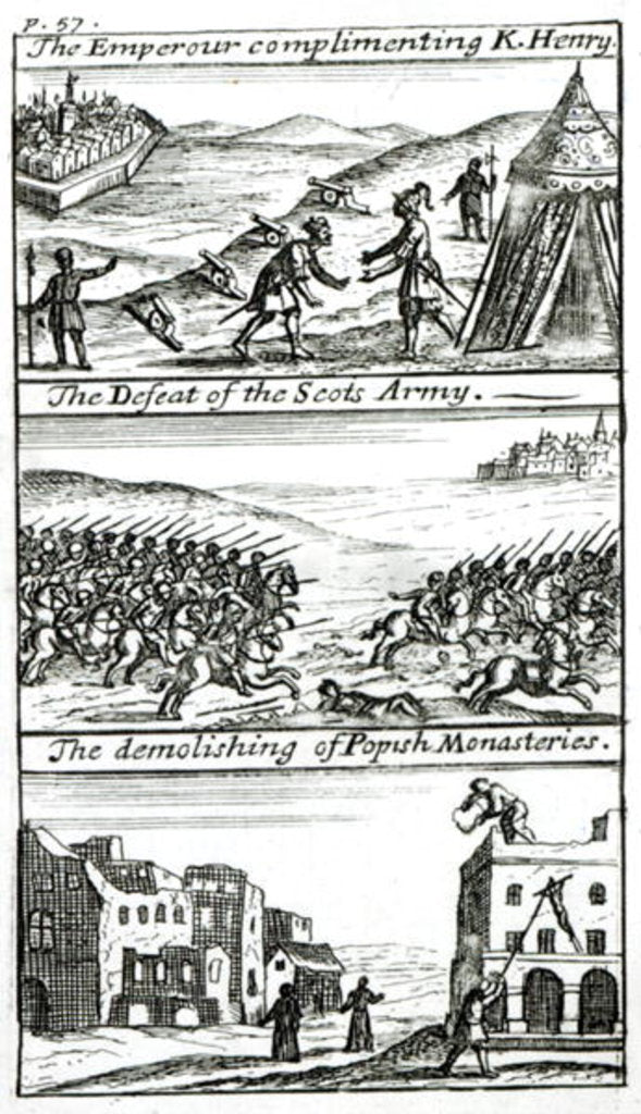 Detail of The Emperor complimenting King Henry by English School