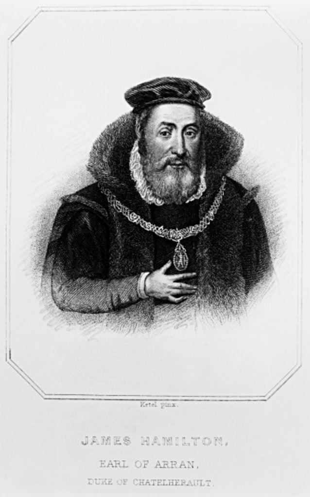 Detail of Portrait of James Hamilton 2nd Earl of Arran by English School